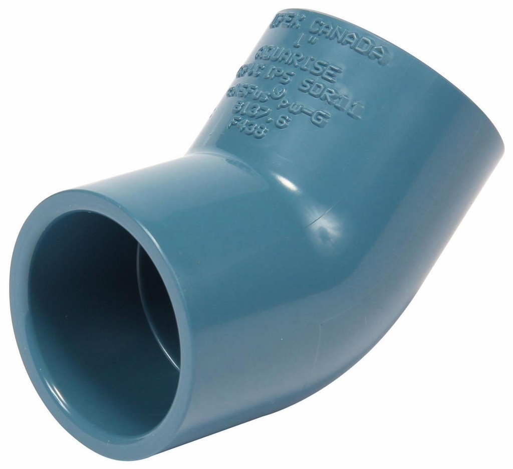 1"x45D CPVC ELBOW SxS AQUARISE