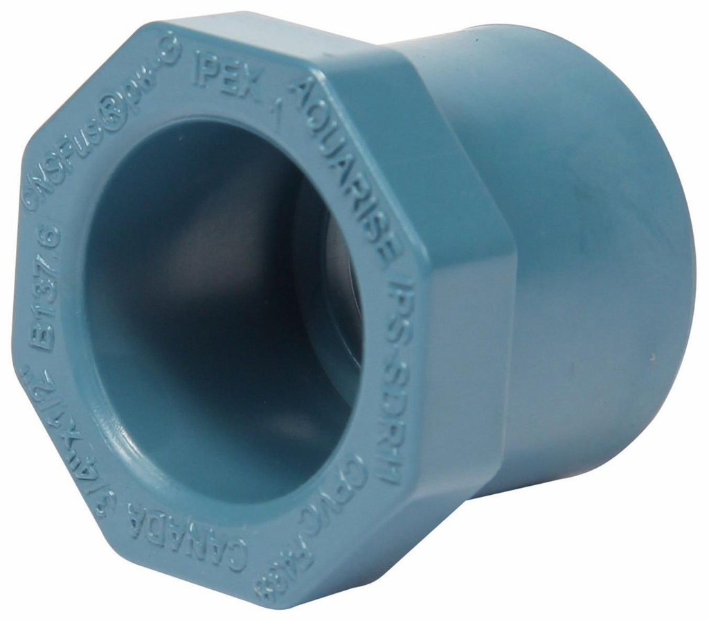 3/4"x1/2" CPVC RED. BUSHING SPxS AQUARISE
