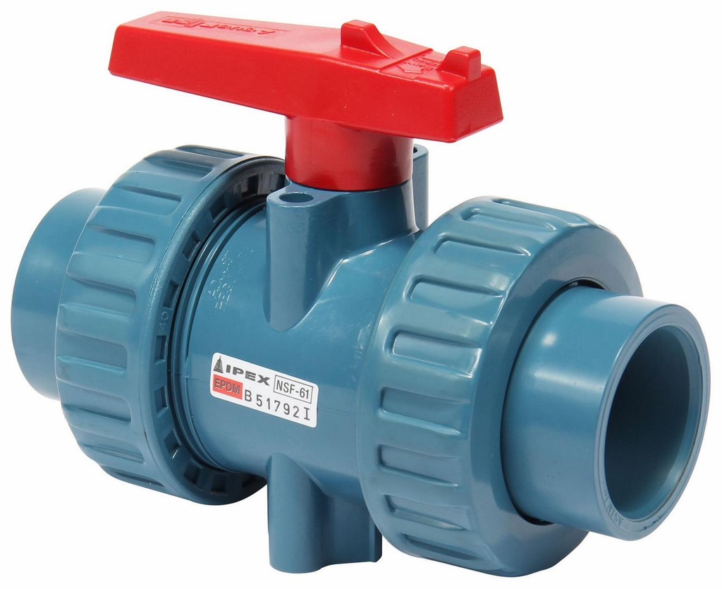 1 1/4" CPVC TRUE UNION BALL VALVE EPDM AQUARISE
