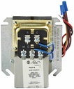120 VOLT FAN CENTER INCLUDES 40VA NEMA RATED TRANSFORMER AND DPST RELAY. LEADWIRE CONNECTIONS.