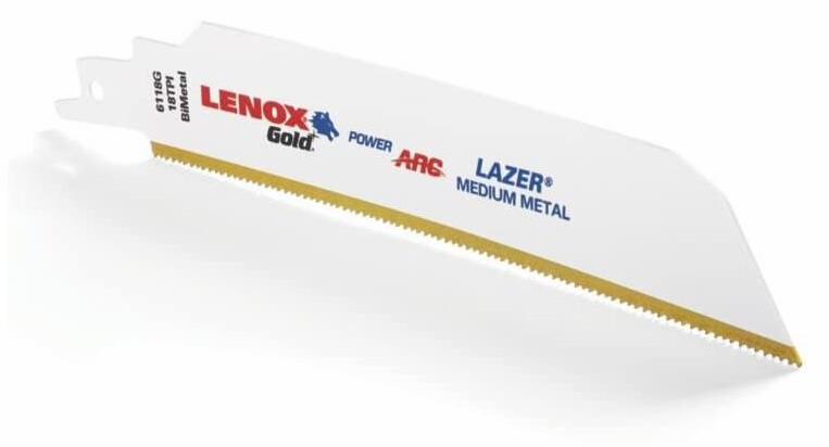 6"x1" 18TPI Gold Power Arc Extreme Metal Recip (Each)