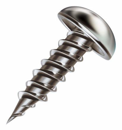 PAN SQUARE ZIP IN SCREWS