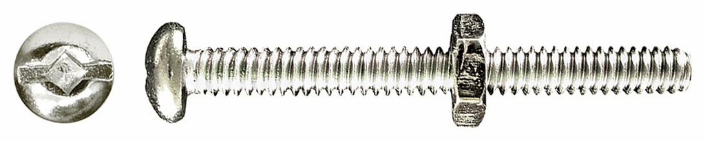 3/16 X 3/4 RH SQ DRIVE STOVE BOLT WNUT