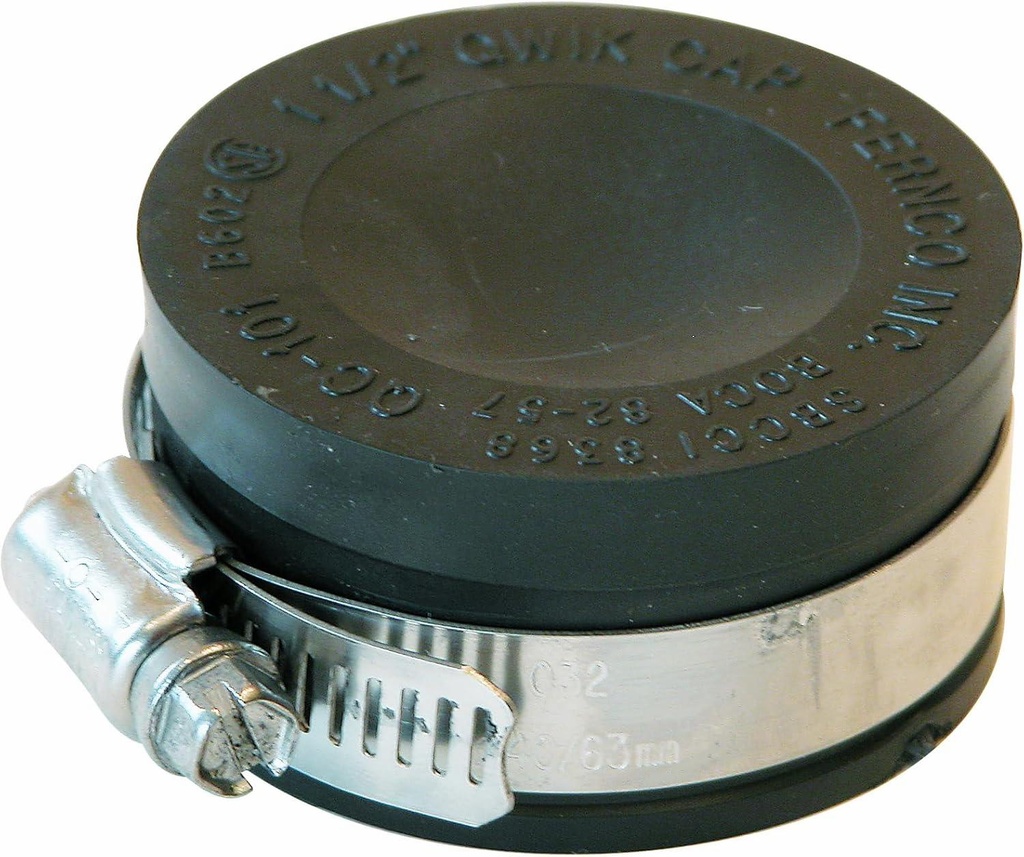 1-1/2" Flex (Fernco Style) Cap