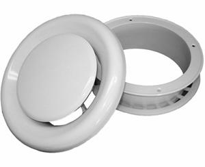 6" ROUND DIFFUSER - WHITE - BULK
