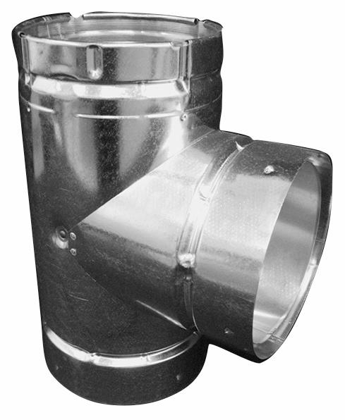 4" x 4" x 4" Double Wall Tee