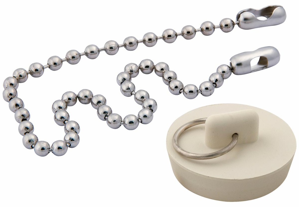 Bathtub & Laundry Tub Drain Stopper with Chain