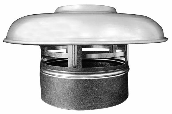 8" Rain Cap Galvanized