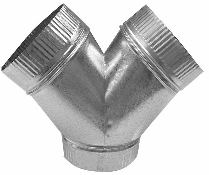 8" x 6" x 6" Pant Wye 28ga Small End