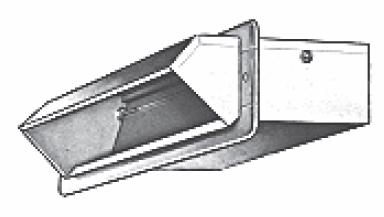 3-1/4" x 10" Wall Cap with 10" Extension 7393-10"