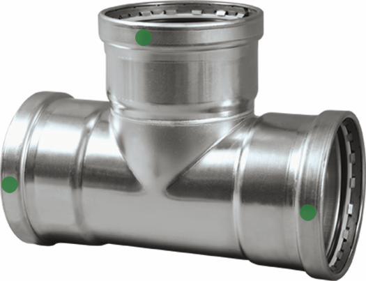 4 P/P STAINLESS STEEL TEE XL