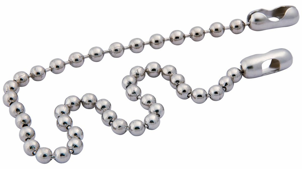 11" BR BEAD CHAIN W/COUPLINGS