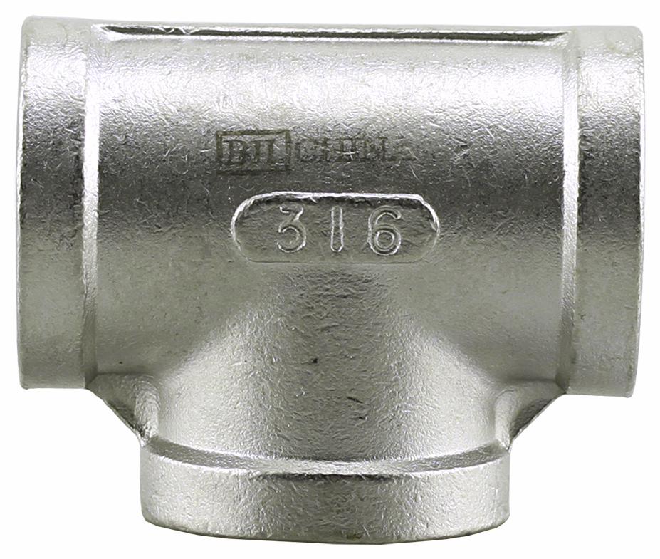 2-1/2 STAINLESS THRD 150# TEE