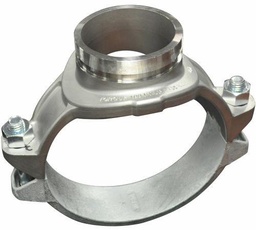 [6662485] 4" x 2" Grooved Mechanical Tee EDPM 316SS UP Style 422