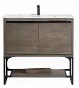 [2547930] Selby 36" x 18" 2-Door Vanity with Metal Base (Cabinet Only)