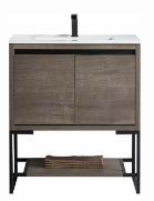 [2547920] Selby 30" x 18" 2-Door Vanity with Metal Base (Cabinet Only)