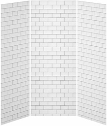 [3752800] 36 x 36 x 36 3-Panel Shower Wall Kit for Alcove Installation