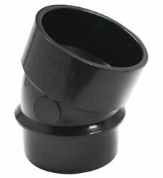 [7620069] ABS DWV 3" 22.5D STR ELL SPGXH BLK