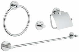 [7081120] Essentials Master Bathroom 4-in-1 Accessories Set