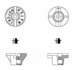 [4881122] Service Box Cap Threaded 1.25 "