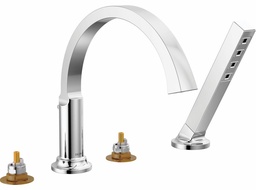 [3060385] Tetra Roman Tub Faucet Trim with Hand Shower (handles sold separately)