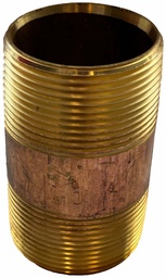 [7109372] 1 X 2-1/2 STD BRASS NIPPLE