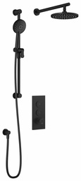 [3747876] RoundOne TB2 Thermostatic Push-Button Shower System with Wall Arm (Less Valve)