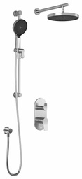[3740686] Moroka TD2 Plus Thermostatic Integrated Diverter Shower System with Wall Arm (less valves)