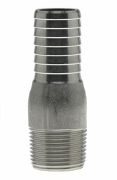 [7661710] ZPMA-100 - '1" MPT x 1" INS. Zinc Plated Insert Adapter'