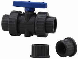 [7642250] 0924-12 - '1 1/4" FPT/Slip Union PVC B.V. PTFE Seat - Epdm O-Ring Seal'