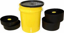 [5439906] 5GAL PAIL W/LID 3 REG S/S TRAYS
