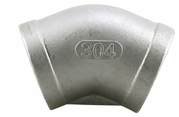 [7119921] SS304E4-20 - '2" 304SS 45 Elbow Iso4144'