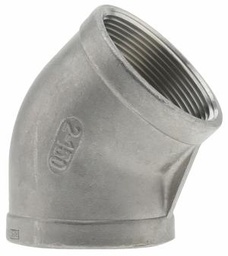 [7110585] SS316E4-20 - '2" 316SS 45' Elbow Iso4144'