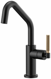 [3051091] Litze Bar Faucet with Angled Spout and Knurled Handle