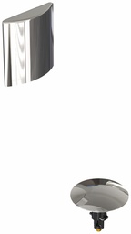 [7546666] Clicker Waste & Overflow Trim Kit with Square Slide-On