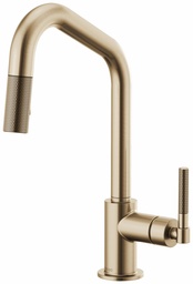 [3051080] Litze Kitchen Faucet with Pulldown Spray Angled Spout and Knurled Handle
