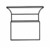 [7680066] 4" PVC DB2/TEL WHITE BELL END