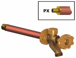 [7094030] Model 19 Wall Faucet 1/2 PX Inlet 10 Inch, Black Handle