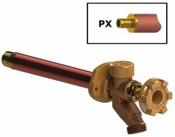 [7093830] Model 17 Wall Faucet 1/2 PX Inlet 10 Inch, Metal Handle