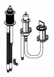 [3061500] Flexible Rough-In for 3-Hole Roman Tub with Hand Shower (Pex Connections)