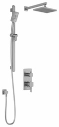 [3744302] SquareOne TD2 Thermostatic Integrated Diverter Shower System with Wall Arm