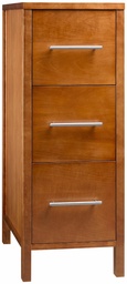 [5838040] Contemporary 15" Freestanding Bathroom Storage Drawer Bank