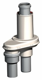 [1105100] 2/4 Twin Pipe/Conc Rev Adaptr