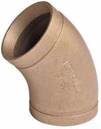 [6660632] 2" Grooved Wrot Copper 45 Elbow No. 611