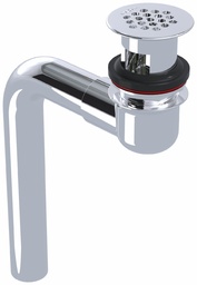 [7859910] Open Grid Offset Bathroom Sink Drain with Overflow