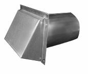 [5620998] 12" Wall Cap with Damper Galvanized