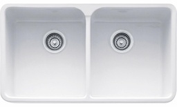 [4408400] Manor House 31-1/4" 2 Bowl Apron Front Kitchen Sink