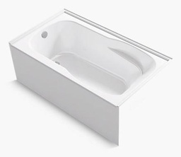 [3990615] Wellbrook 60" LH Drain Alcove Tub with Armrests