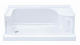 [3990340] Calona 60" x 32" LH Drain Shower Base with RH Seat