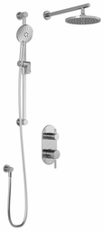 [3751520] Preciso TD2 Thermostatic Integrated Diverter Shower System with Wall Arm